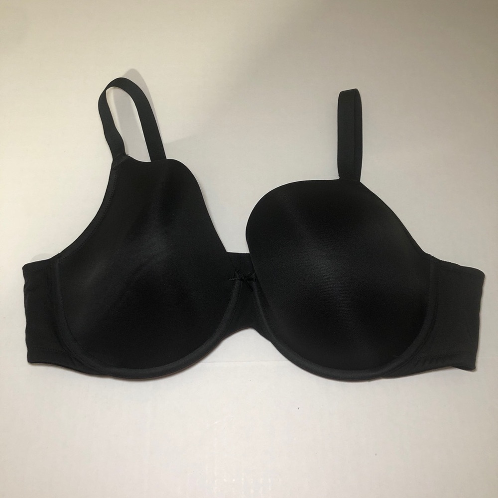 Underwire Lightly Lined T-Shirt Style Black Bra size 46D Lane Bryant Cacique